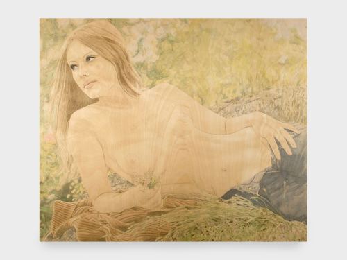 Suzannah Sinclair, Silent Pale Love, 2008. Watercolor and pencil on birch panel, 30 x 36 in, 76 x 91 cm
