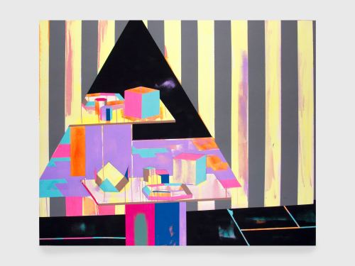 Ben Jones, Concept Unification-Interior 1, 2010. Acryla-gouache on canvas, 48 x 60 in, 122 x 152 cm