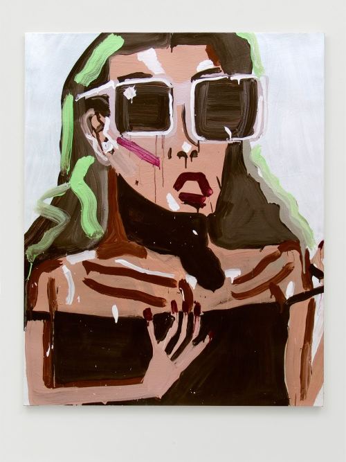 Katherine Bernhardt, Naomi, 2011. Acrylic on canvas, 60 x 48 in, 152 x 122 cm