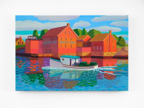 Daniel Heidkamp, Paint Factory, 2024. Oil on linen, 20 x 30 in (51 x 76 cm)