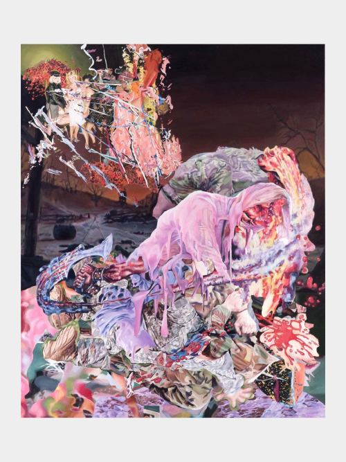 Francine Spiegel, 2007. Acrylic on canvas, 60 x 50 in, 153 x 127 cm