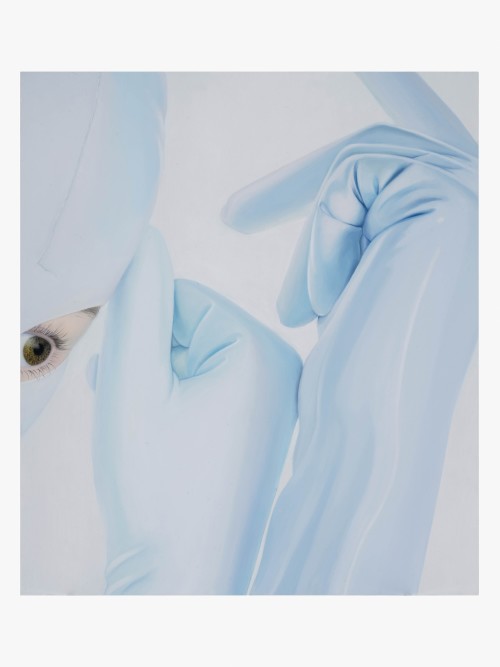 Anna Camner, Simulove, 2024. Oil on acrylic sheet. 13 x 11 in (32 x 28 cm)