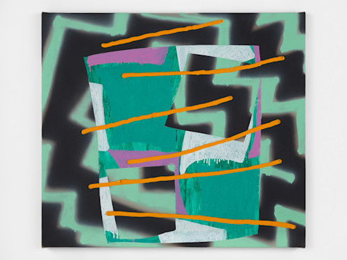 Trudy Benson, Bright Night, 2020. Acrylic and oil on canvas, 32 x 37 in, 81 x 94 cm