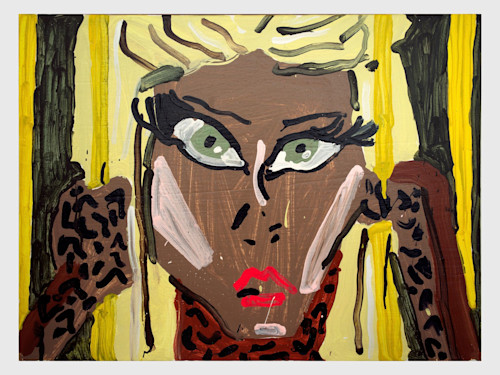 Katherine Bernhardt, Cheeta Minaj, 2013. Acrylic on canvas, 18 x 24 in, 46 x 61 cm