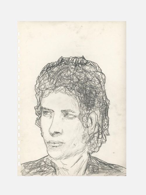 Brett Wilson, Study For Bob Dylan's Other Dream. Pencil on paper, 2005, 12 x 9 in, 30 x 23 cm