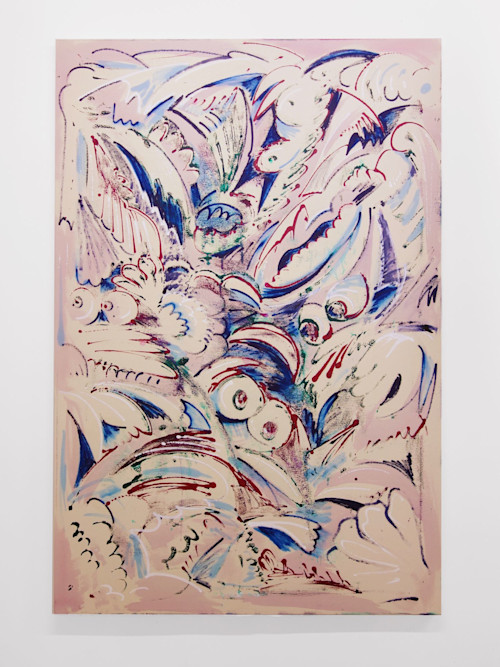 Jim Thorell, Pavlovas and Dogs, 2015. Acrylic and oil on canvas, 59 x 39 in, 150 x 100 cm