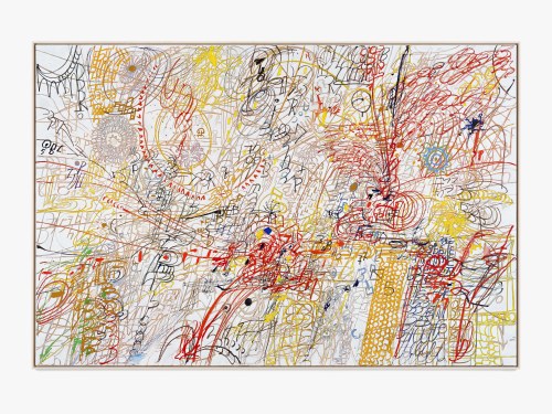 Jim Thorell, Babybrain Cellular Graft, 2020. Oil on linen, 79 x 118 in (200 x 300 cm)