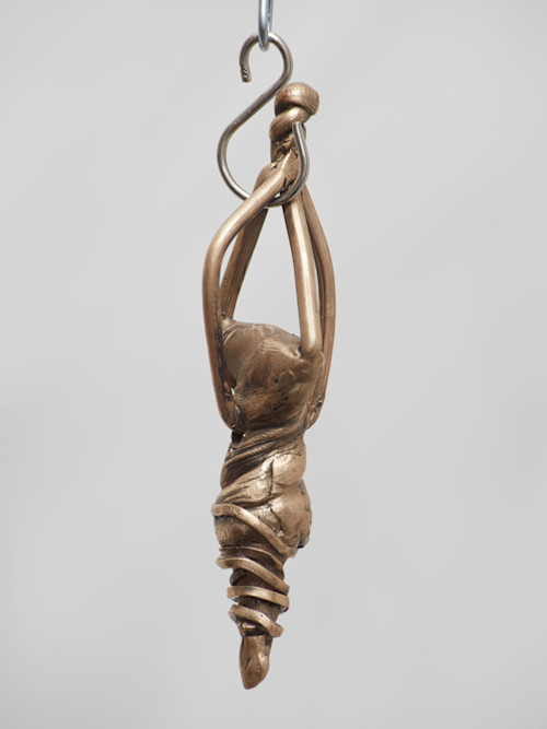 Jaakko Pallasvuo, Pendant II, 2016. Bronze, 4 x 1 x 1 in, 9 x 3 x 2 cm
