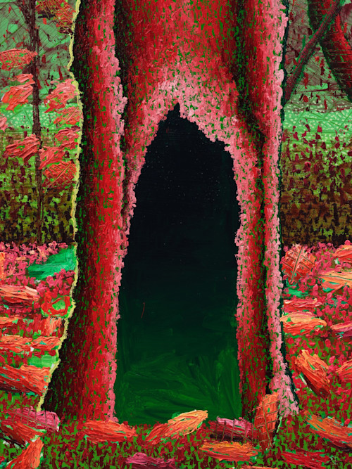 Ross Caliendo, Untitled (Red Tree), 2023. Detail