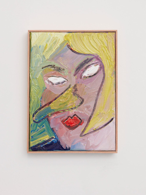 Constance Tenvik, Rapture Rides in Each Breast, 2017. Oil on canvas, 23 x 17 cm