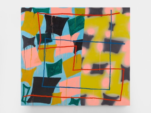 Trudy Benson, Look Around, 2019. Acrylic and oil on canvas, 61 x 66 in, 155 x 168 cm