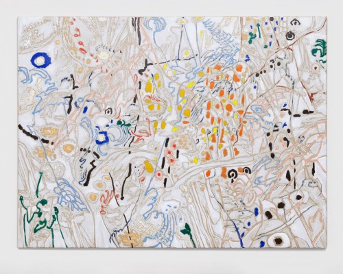 Jim Thorell, Nippon Shrub, 2019. Oilbar and acrylic on canvas, 59 x 79 in, 150 x 200 cm