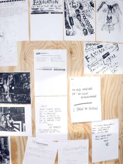 Faxination, Curated by Bill Saylor. 