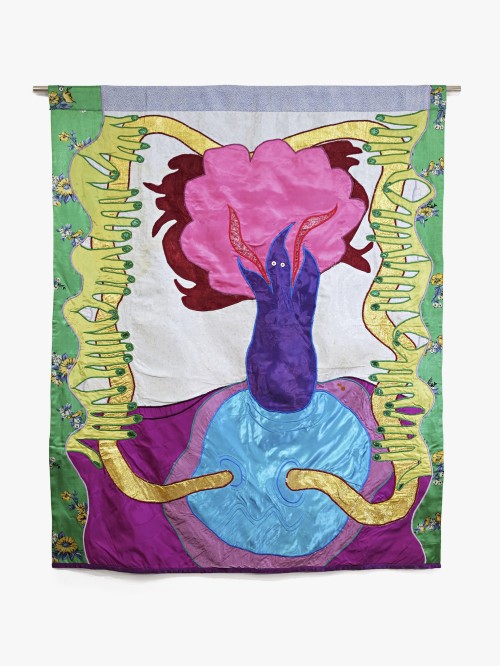 Moki Cherry, Spirit, 1976. Textile, 47 x 39 in (120 x 98 cm)