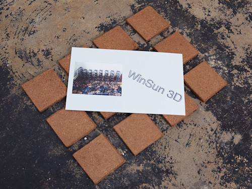 James Ferraro, Auto-Sinocene (Simulacra Earth), 2017. Digital print on PVC on Ikea soil grid