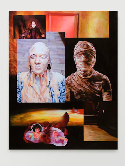 Francine Spiegel, Pink Light, 2010. Acrylic and airbrush on canvas, 68 x 52 in, 173 x 132 cm