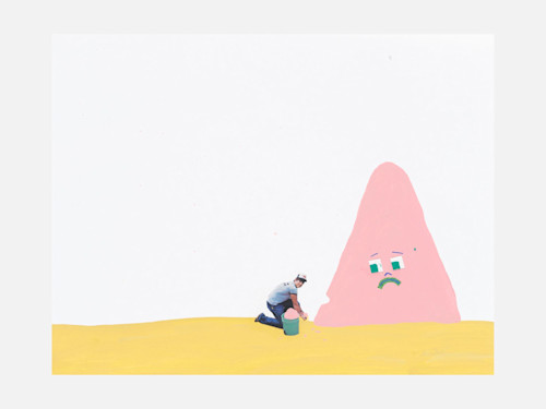 Misaki Kawai, Scoop of Pink, 2005. Ink and gouache on paper, 8 x 11 in, 20 x 28 cm