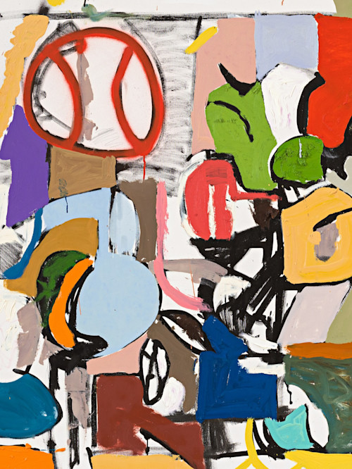 Eddie Martinez, Night Table, 2020, Detail. 