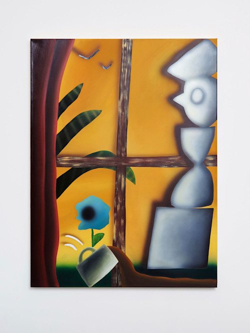geetha thurairajah, In time we'll learn we're one in the same, 2017. Acrylic and flashe on canvas, 48 x 36 in, 122 x 91 cm