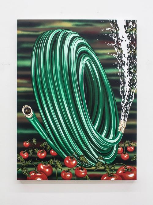 Henry Gunderson, Catch Up, 2016. Acrylic on canvas, 48 x 36 in, 122 x 91 cm