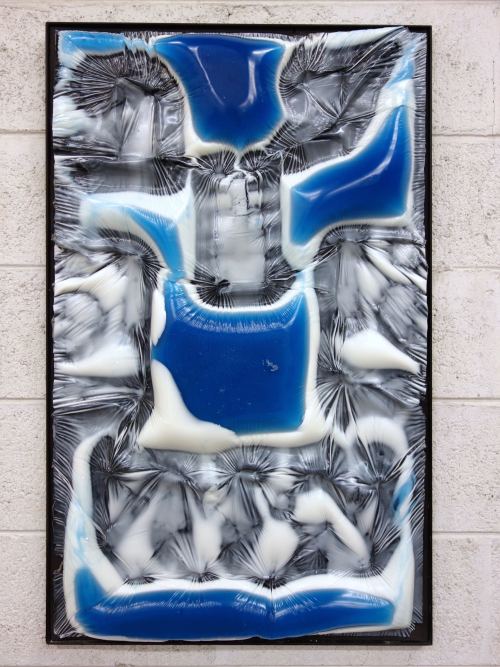 Jesse Greenberg, Body Scan, 2015. Resin, pigment, steel, 36 x 22.5 in, 91.4 x 57.2 cm