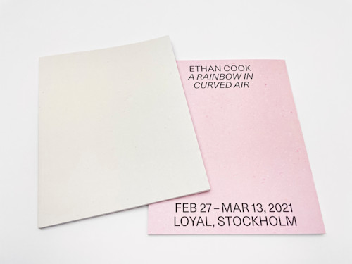 Ethan Cook, A Rainbow in Curved Air. 