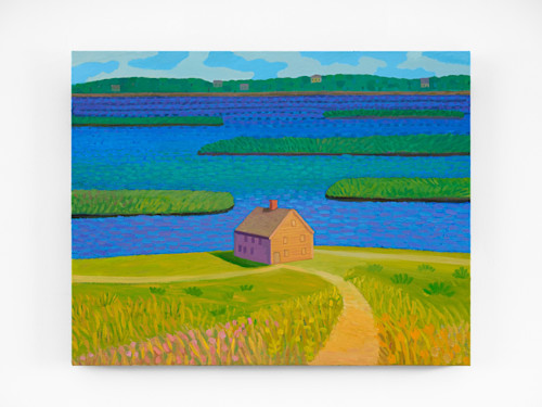 Daniel Heidkamp, Essex Bay, 2024. Oil on linen, 22 x 28 in (56 x 71 cm)