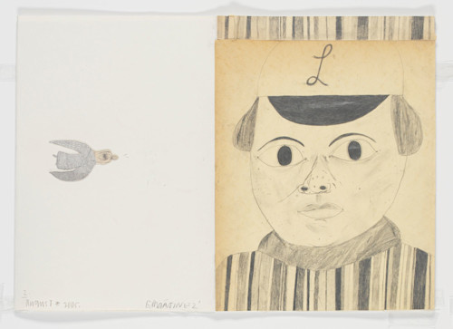 Eddie Martinez, Loyal And His Band 2, 2005. Pencil and acrylic on paper