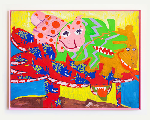 Maija Peeples-Bright, SeaSaw Beast, 1965. Acrylic on masonite, 37 x 49 in (94 x 123 cm)