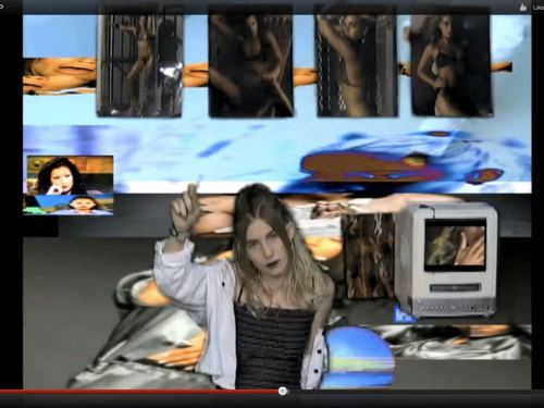 Jamie Krasner, Water Signs-Jane V., 2011. Video 30 min and digital print on silk, 30 x 50 in, 76 x 127 cm