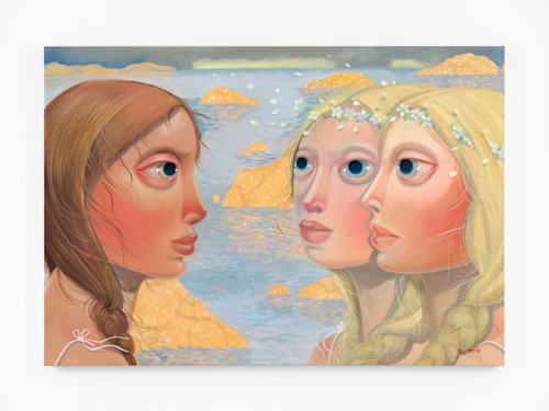 Tania Marmolejo, Midsommer Storm, 2023. Oil on linen, 50 x 72 in (127 x 183 cm)