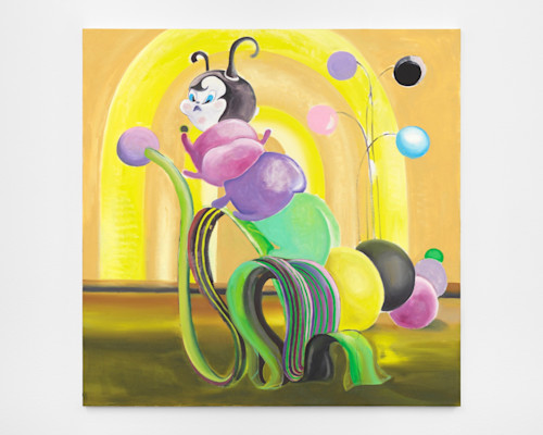Alake Shilling, Jubilee and the Green Pea, 2018. Acrylic on canvas, 30 x 30 in, 76 x 76 cm