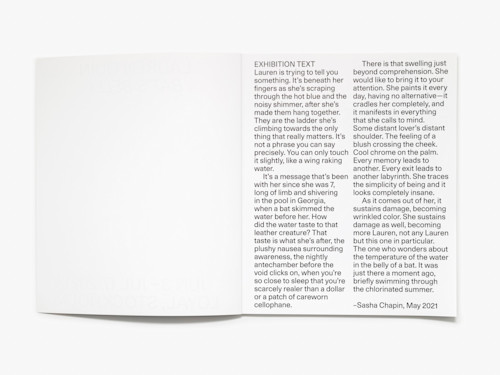 Lauren Quin, Bat's Belly, Catalogue. 