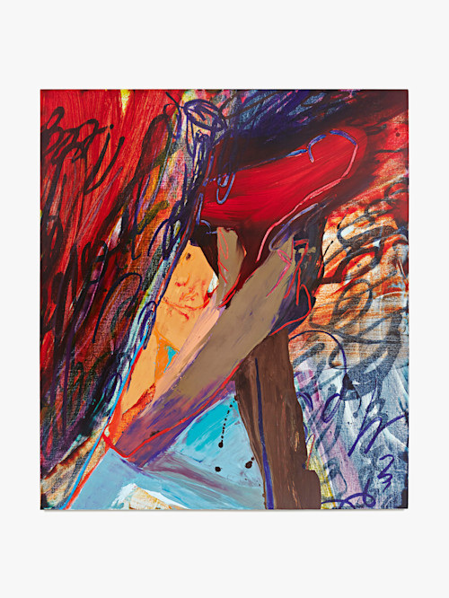 Sarah Faux, Night Light, 2020. Oil on canvas, 44 x 38 in (112 x 97 cm)