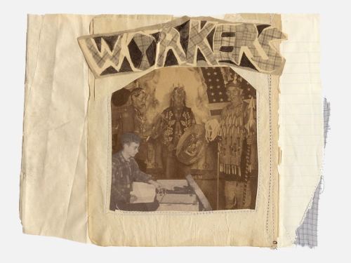 Anna Norlander, Works (Harry Smith), 2005. Collage and thread, 8 x 10 in, 19 x 24 cm