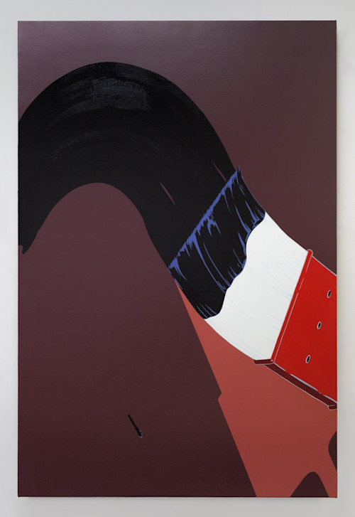 Mark Thomas Gibson, Warpaint, 2016. Acrylic on canvas, 60 x 40 in, 152 x 102 cm
