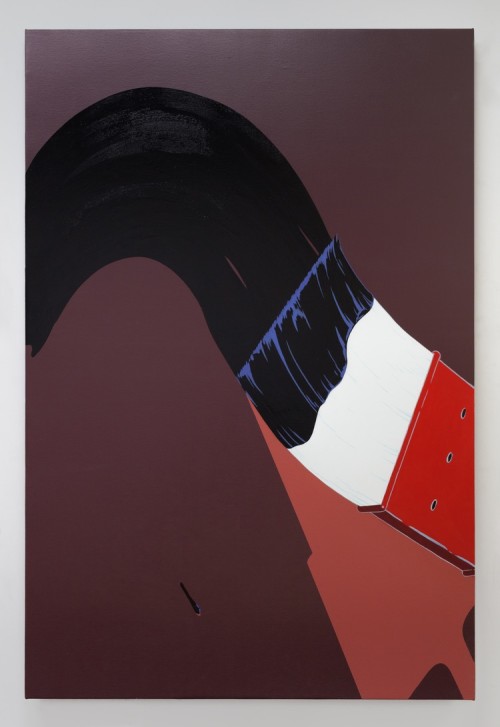 Mark Thomas Gibson, Warpaint, 2016. Acrylic on canvas, 60 x 40 in, 152 x 102 cm