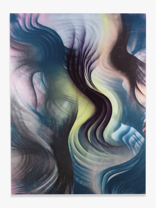 Andrea Marie Breiling, Metalmark, 2023. Spray Paint on canvas, 120 x 90 in (305 x 229 cm)