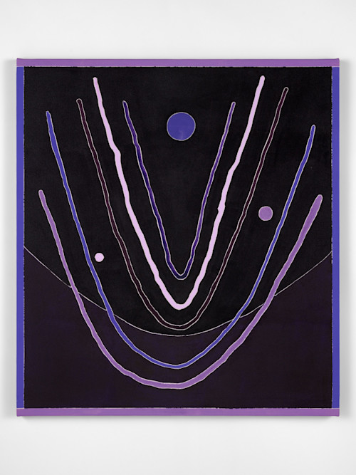 Russell Tyler, Vibrations, 2020. Acrylic on canvas, 44 x 40 in, 112 x 102 cm