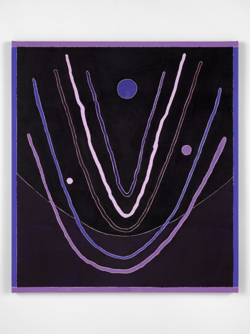 Russell Tyler, Vibrations, 2020. Acrylic on canvas, 44 x 40 in, 112 x 102 cm