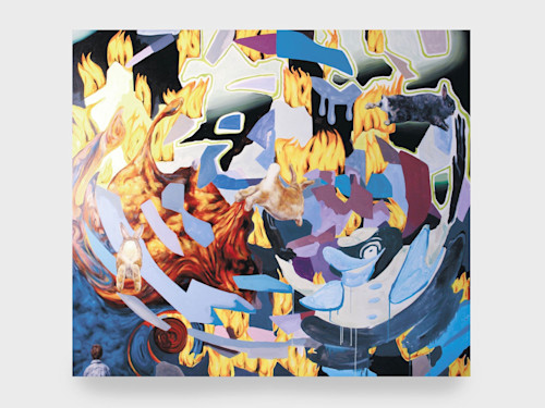 Joachim Cossais, Three Kings, 2009. Oil on canvas, 63 x 55 in, 160 x 140 cm