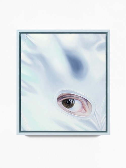 Anna Camner, The Beholder, 2024. Oil on acrylic sheet, 32 x 28 cm (13 x 11 cm)
