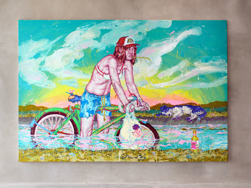 Taylor McKimens, Knee Deep, 2011. Acrylic, flashe and acryla-gouache on canvas, 88 x 132 in, 224 x 335 cm