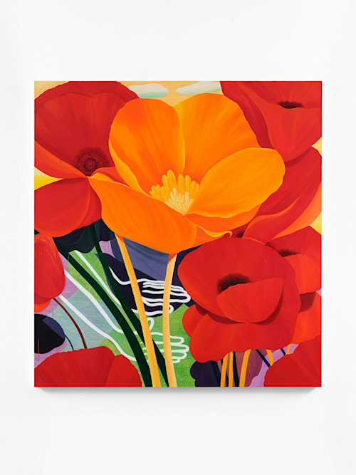 Hiejin Yoo, Fly Away, 2023. Oil on linen, 68 x 64 in (173 x 163 cm)