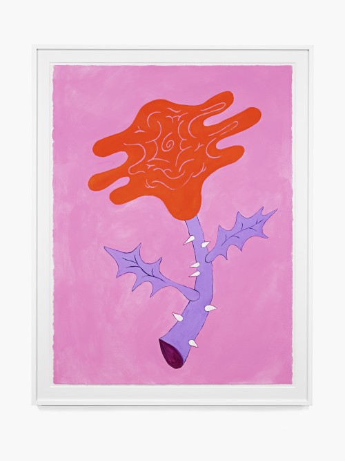 Constance Tenvik, The Rose of Fire, 2019. Gouache on paper, 30 x 22 in (76 x 57 cm)