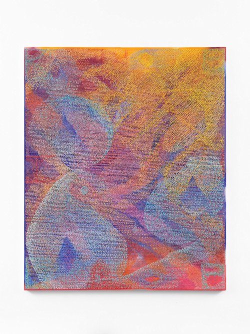 Jean Nagai, August in the Water, 2024. Acrylic, pumice, calcium hydroxide on canvas, 72 x 60 in (183 x 152 cm)