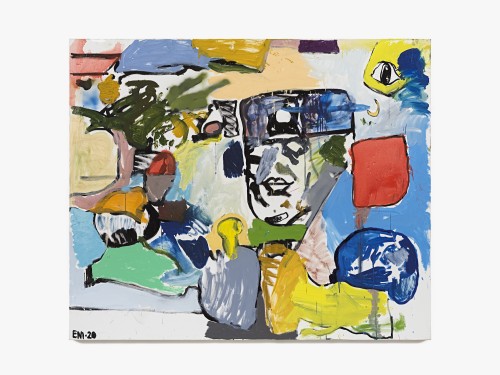 Eddie Martinez, Open Ocean Mind, 2020. Acrylic, oil and spray paint on canvas, 60 x 72 in (152 x 183 cm)