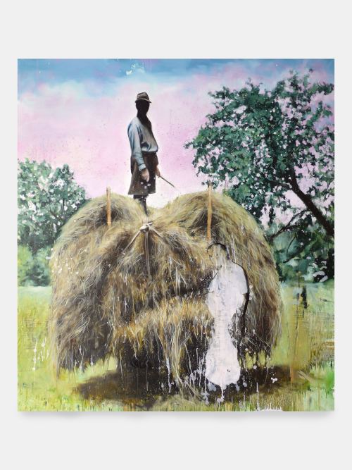 Till Gerhard, Hay, Hay, My, My (Mouth of Truth), 2007. Oil on canvas, 79 x 71 in, 200 x 180 cm