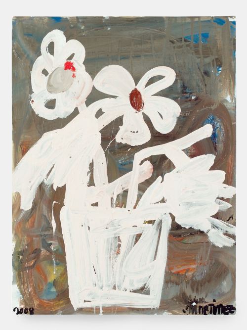 Eddie Martinez, Space Ghost, 2008. Mixed media on canvas, 24 x 18 in, 61 x 46 cm