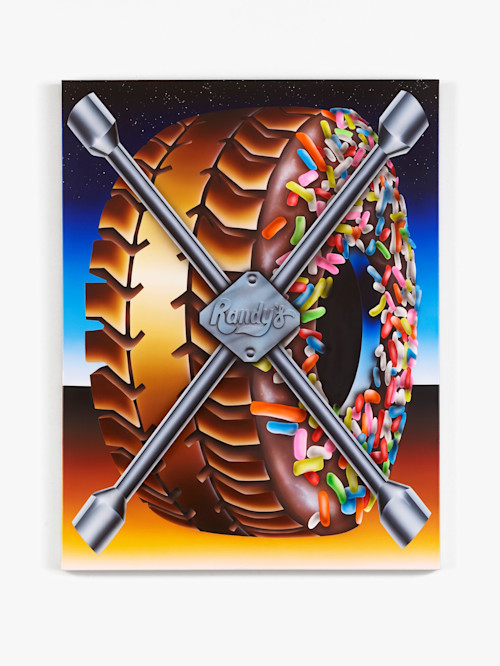 Mario Ayala, Spare, 2018. Acrylic on canvas, 44 x 34 in (112 x 86 cm)